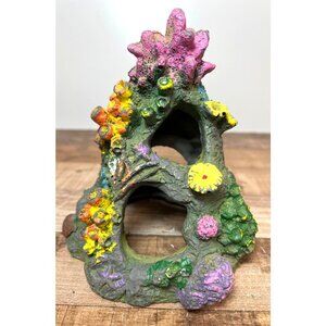 Colorful Resin Aquarium Decoration Coral Reef Cave